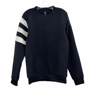 Adidas Men's S Official USA Volleyball Team Crew Black Knit Sweatshirt DY4176